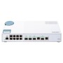Switch QNAP M408-2C Marvell 98DX3236, 8 porturi 1Gbps, 2 porturi combo 10G SFP+/NBASE-T, 2 porturi 10G SFP+, desktop, web-manage
