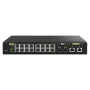 Switch QNAP M2116P CPU Microchip VSC7448-02, 16 porturi 2.5GbE (RJ45) PoE 802.3at (30W), 2 porturi 10GbE SFP+, 2 porturi 10GbE R