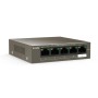 Tenda switch TEF1105P-4-38W, 5-Port 10/100Mbps, 4-porturi POE, Standarde de retea:  IEEE 802.3、 IEEE 802.3u、IEEE 802.3x、 IEEE 80