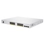 Switch  CISCO CBS250-24FP-4X, 24 PORTURI 10/100/1000, 4 x SFP, POE: 370W, Buffer: 1.5 Mb, Flash 256Mb, CPU: 800 MHz ARM , DRAM: 