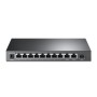 "8-Port 10/100Mbps + 3-Port Gigabit Desktop Switch with 8-Port PoE+ PORT: 8× 10/100 Mbps PoE+ Ports, 2× Gigabit Non-PoE Ports, 1