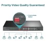 Switch TP-Link TL-SL1218P, 16 port, 10/100/1000 Mbps