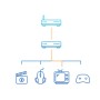 Switch D-Link DGS-105, 5 port,10/100/1000 Mbps