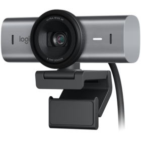 Logitech Camera web MX Brio 4K, rezolutie senzor 8.5MP, interfata USB-C, rezolutie video (pixeli) 3840 x 2160, 4x digital zoom, 