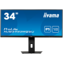 IIYAMA Monitor XUB3493WQSU-B5 34” IPS 3440 x 1440 @75Hz 21:9, 400 cd/m², 4ms, 1000:1,  HDMI, DP, USB, height, swivel, tilt, HDCP