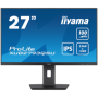 IIYAMA Monitor LED XUB2793QSU-B7 27" IPS 2560 x 1440 @100Hz 300 cd/m² 1300:1 1ms HDMI DP USB Hub 3.2 height, swivel, tilt, pivot