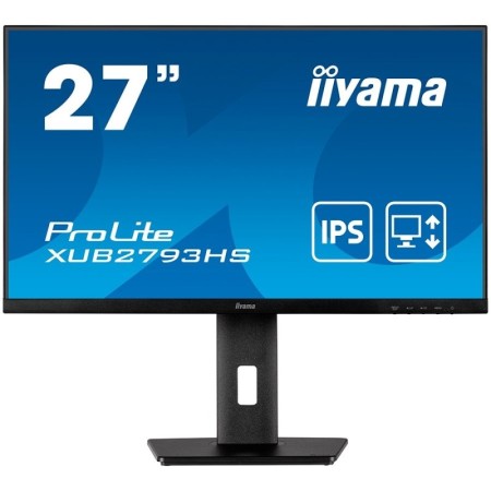 IIYAMA Prolite XUB2793HS-B6 Business Monitor - 68.6 cm (27''), FULL HD (1920x1080), IPS LED, 100Hz, 250 cd/m², matte / black