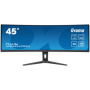 IIYAMA Monitor LED XCB4594DQSN-B1 45’’ Dual QHD VA panel with KVM switch, USB-C 90W dock and RJ45 5120 x 1440 @165Hz 	32:9 450 c