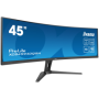 IIYAMA Monitor LED XCB4594DQSN-B1 45’’ Dual QHD VA panel with KVM switch, USB-C 90W dock and RJ45 5120 x 1440 @165Hz 	32:9 450 c