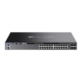 Omada 24-Port Gigabit Stackable L3 Managed Switch with 4 10GE SFP+ Slots PORT: 24× Gigabit RJ45 Ports, 4× 10G SFP+ Slots, RJ45/T
