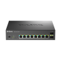 Switch D-Link DMS-1250-10SPL, 8 porturi Gigabit, 2 porturi SFP+, Protocol 802.3bt+802.3af/at, rackabil