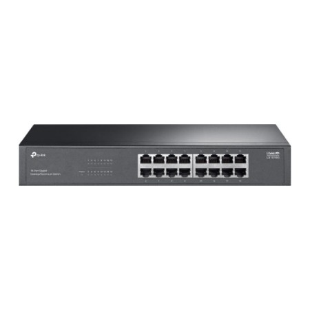 "LiteWave 16-Port Gigabit Switch PORT: 16× Gigabit RJ45 Ports SPEC: 1U 13-inch Rack-mountable Steel Case FEATURE: Plug and Play"