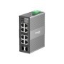 Omada 8-Port Gigabit Industrial Easy Managed Switch 8× Gigabit Ports (6× RJ45, 2× RJ45/SFP Combo) Professional Industrial-Grade 