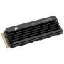 SSD CORSAIR MP600 PRO LPX 2TB PCIe Gen4 x4 NVMe M.2, viteza de citire 7100 MB/s, viteza de scriere 6800 MB/s