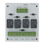Modul electronic pentru doua usi cu incuietori tip fail-safe cu monitorizare sau buton.
