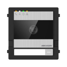 Post exterior videointerfon modular 2 fire Hikvision DS-KD7003EY-IME2, fara carcasa, camera 2MP, 1 buton, microfon si difuzor in