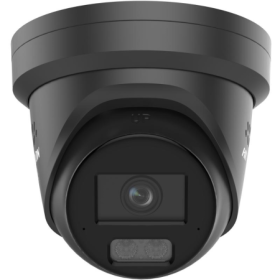 Camera de supraveghere IP Turret 4MP Smart Hybrid Light with ColorVu Hikvision DS-2CD2347G3-LIS2UY/SL(2.8MM)/BK, lentila fixa 2.