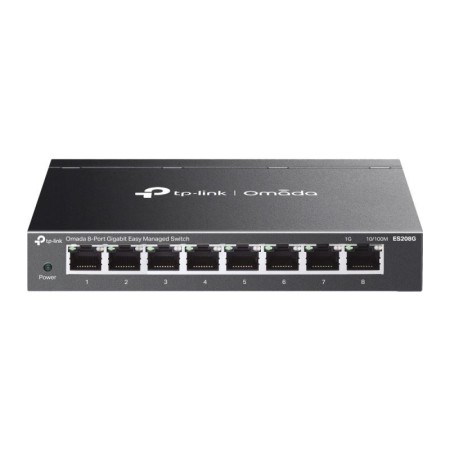 Omada 8-Port Gigabit Easy Managed Switch PORT: 8× Gigabit RJ45 Ports SPEC: Desktop Steel Case and Fanless FEATURE: Integration w