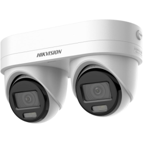 Camera de supraveghere IP Dublu Turret 4MP Hikvision DS-2CD2346G3D- IZ2UY/SL(2.8/4MM), lentile fixe: 2.8mm si 4mm, iluminare min