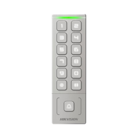 Cititor de proximitate cu tastatura Hikvision DS-K1T809MX, card sau PIN, maxim 1000 carduri si 1000 useri, cititor pentru cardur