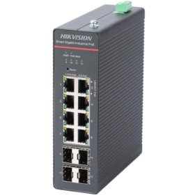 HK SWITCH POE 8 PORTURI SMART MANAGED 8 x Gigabit PoE RJ45 ports,4 x Gigabit SFP fiber optical ports Support 802.1Q VLAN Support