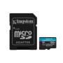 Kingston 128GB microSDXC Canvas Go Plus Gen4 200MB/s A2 U3 V30 Card + Adapter
