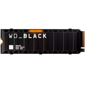 SSD WD_BLACK SN850X HeatSink 8TB M.2 2280 PCIe Gen4 x4 NVMe, Read/Write: 7200/6600 MBps, IOPS 1200K/1200K, TBW: 4800, powered by