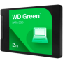 SSD WD Green 2TB SATA, 2.5", 7mm, Read: 545 MBps, powered by SanDisk