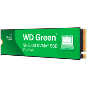 SSD WD Green SN3000 1TB M.2 2280 S3-M PCIe Gen4 x4 NVMe, Read/Write: 5000/4200 MBps, TBW: 150, powered by SanDisk
