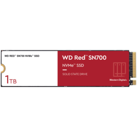 SSD NAS WD Red SN700 1TB M.2 2280-S3-M PCIe Gen3 x4 NVMe, Read/Write: 3430/3000 MBps, IOPS 515K/560K, TBW: 2000, powered by SanD