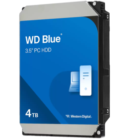 HDD Desktop WD Blue 4TB CMR, 3.5'', 128MB, 5400 RPM, SATA