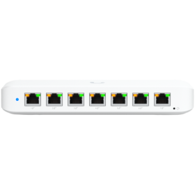 Ubiquiti USW-Ultra-210W-EU compact, Layer 2, 8-port GbE PoE switch with versatile mounting options, 7x GbE PoE+ output ports, Gb