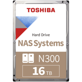 HDD NAS TOSHIBA N300 16TB CMR, 3.5'', 512MB, 7200RPM, SATA, TBW: 180