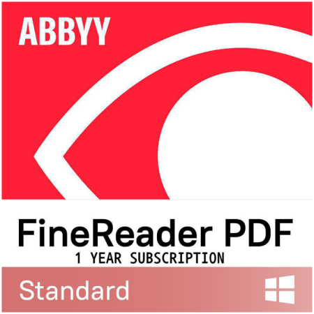 ABBYY FineReader PDF Standard, Single User License (ESD), Subscription, 1y