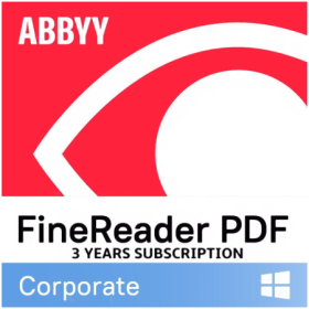 ABBYY FineReader PDF Corporate, Single User License (ESD), Subscription, 3y