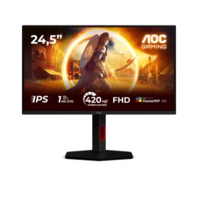 Monitor AOC 24.5" 25G4KUR, Diagonal (inch): 24.5, Diagonal (cm): 62, Aspect ratio: 16:9, Panel: Fast IPS, Resolution: 1920x1080,