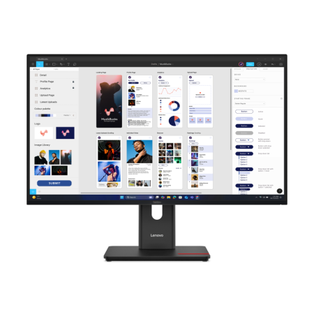 Lenovo ThinkVision T32UD-40. Display diagonal: 80 cm (31.5"), Display resolution: 3840 x 2160 pixels, HD type: 4K Ultra HD, Disp