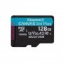 Card de Memorie MicroSDXC Kingston Canvas GO Plus, 128GB, Adaptor SD, Class 10