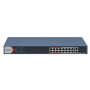 Switch 16 porturi POE Hikvision DS-3E1318P-EI(B), L2, Smart Managed, 16 × 100 Mbps PoE RJ45 ports si 2 × porturi gigabit, Putere