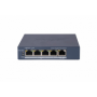 Switch PoE Hikvision DS-3E1505P-EI, 4 × Gigabit PoE port,1 × Gigabit RJ45 port, Total PoE Power Budget 60W, Support 802.1Q VLAN,