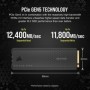 SSD CORSAIR MP700 PRO 2TB Air Cooler PCIe Gen5 x4 NVMe 2.0 M.2