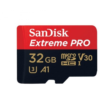 Card de Memorie MicroSDHC SanDisk Extreme Pro, 32GB, UHS-I, Class 10 + Adaptor
