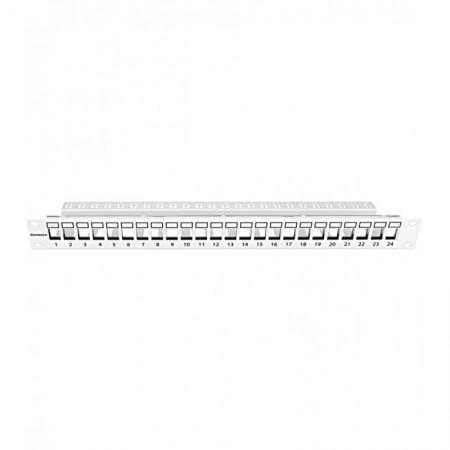 Patchpanel 19" 24 porturi(SFA)(SFB) goale,1UH,RAL7035,scurt