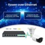 Extralink CERES  PoE Switch  8x 100Mb/s PoE/PoE+ 2x RJ45 Uplink 100Mb/s 96W