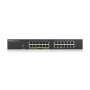Zy GS1900-24, 24-port GbE L2, 12 Prt POE