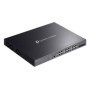 Switch TP-Link 24 porturi, 24x RJ452x 10G, SFP+ (uplink), viteza LAN 10/100/1000 Mbps, buget POE 500 W, Layer 2+, 16 Porturi PoE