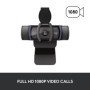 Camera web Logitech Pro HD Webcam C920s, rezolutie video 1920 x 1080, interfata USB, dimensiuni 94 x 29 x 24 mm, negru