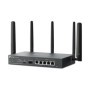 "Omada 4G+ Cat6 AX3000 Gigabit VPN Router PORT: 1× Gigabit SFP WAN/LAN Port, 1× Gigabit RJ45 WAN Port, 4× Gigabit WAN/LAN RJ45 P