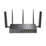 "Omada 4G+ Cat6 AX3000 Gigabit VPN Router PORT: 1× Gigabit SFP WAN/LAN Port, 1× Gigabit RJ45 WAN Port, 4× Gigabit WAN/LAN RJ45 P