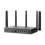 "Omada 4G+ Cat6 AX3000 Gigabit VPN Router PORT: 1× Gigabit SFP WAN/LAN Port, 1× Gigabit RJ45 WAN Port, 4× Gigabit WAN/LAN RJ45 P